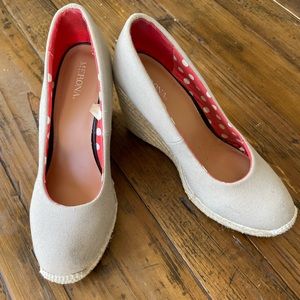 Nude Wedge Espadrilles